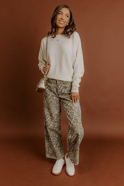 Cozy Vibes Waffle Knit Top in French Vanilla