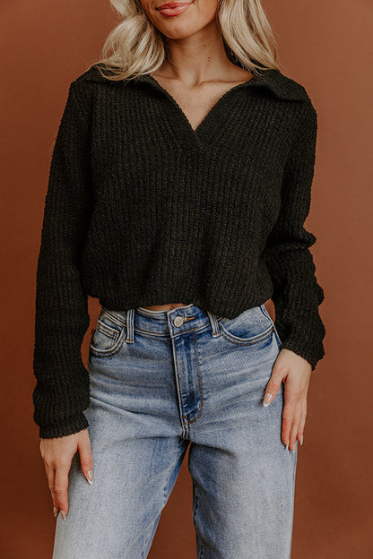 Warm Whispers Knit Sweater Top