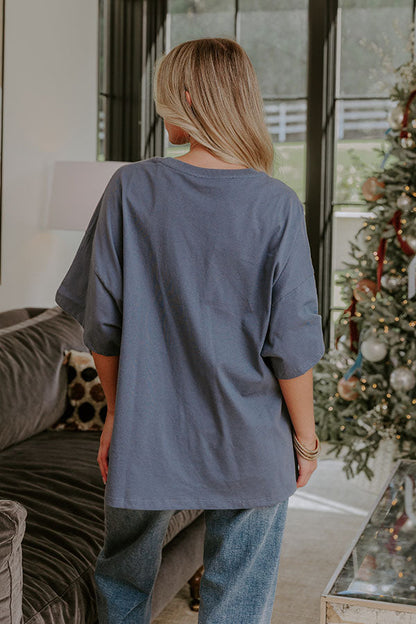 Ever So Effortless Oversized Tee in Riverside