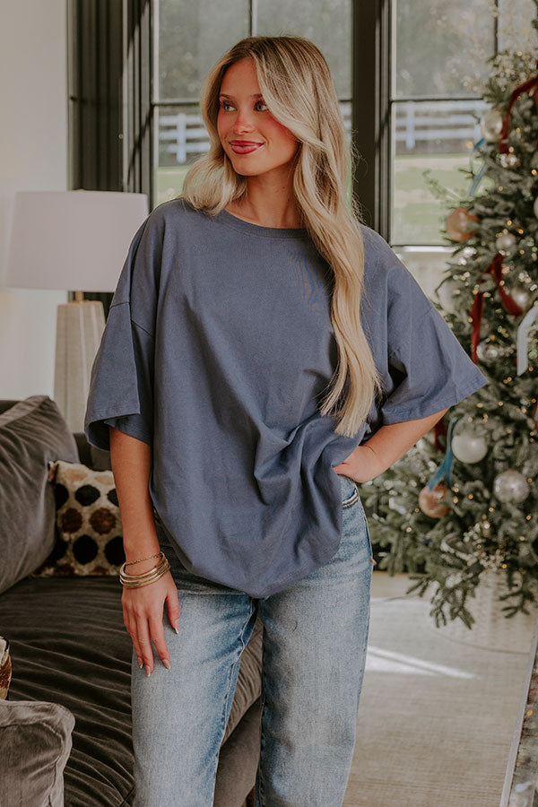 Ever So Effortless Oversized Tee in Riverside