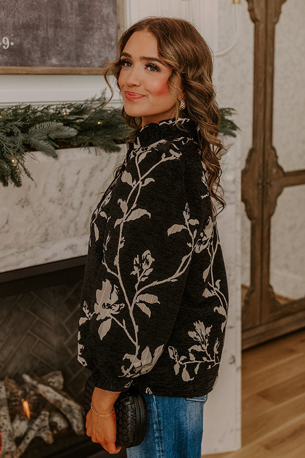 Poetic Muse Floral Jacquard Top