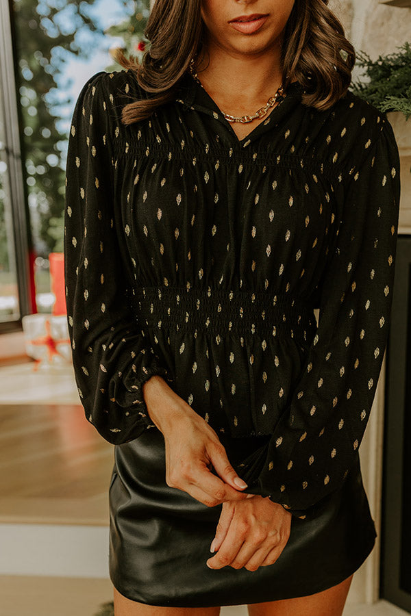 Candlelit Moment Peplum Top