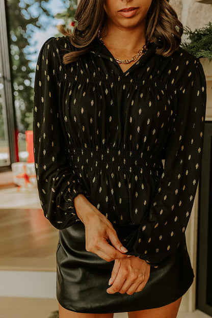 Candlelit Moment Peplum Top
