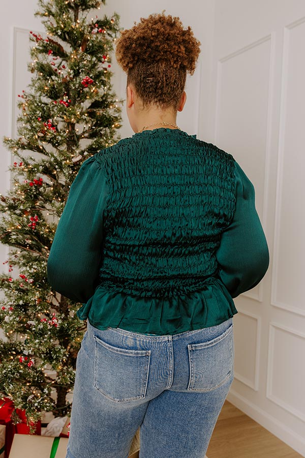 Madison Muse Smocked Top Curves
