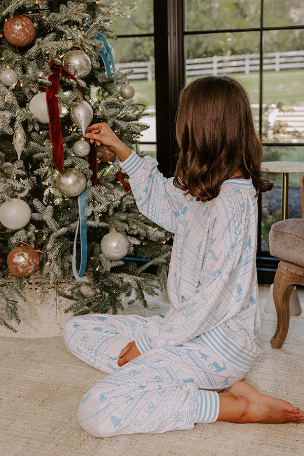 Holiday Cozy Velour Pajama Top