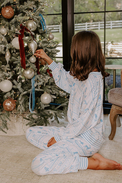 Holiday Cozy Velour Pajama Top