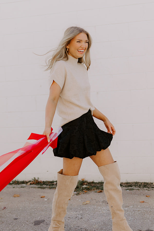 Always Grateful Knit Sweater Top in Oatmeal