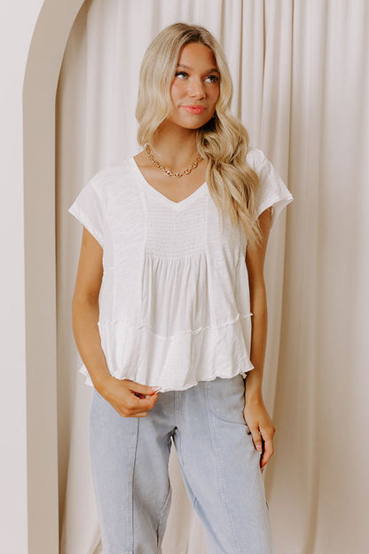 Cafe On Fifth Smocked Top