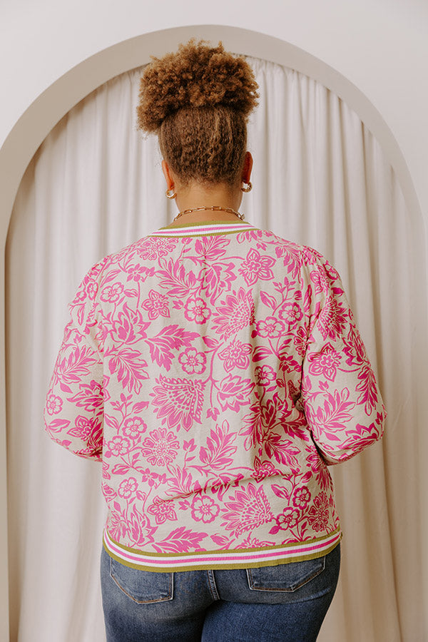 Sweet Whimsy Floral Top Curves