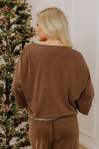 Simple Comforts Shift Top in Chocolate