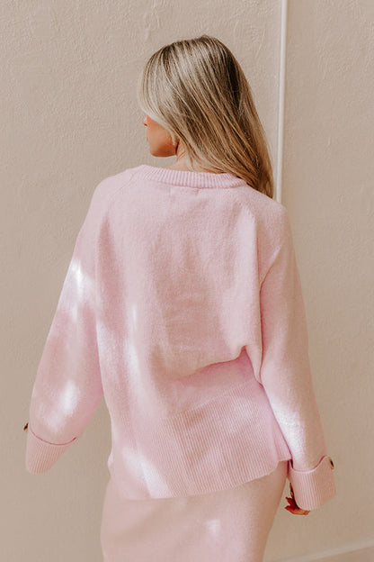 Falling for Cozy Knit Sweater Top in Light Lavender