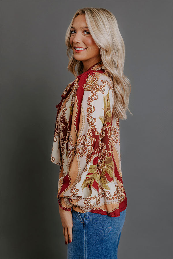 Soho Charm Front Tie Top
