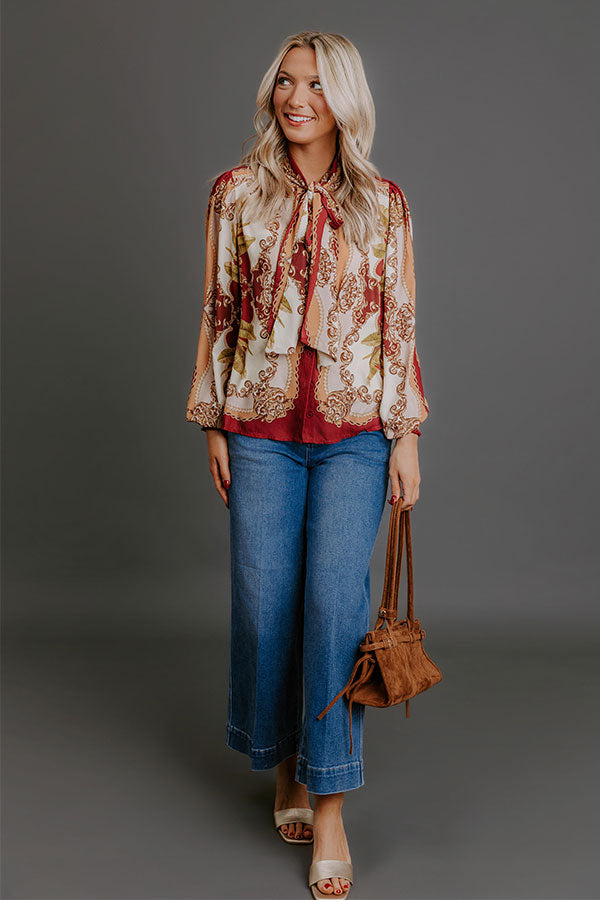 Soho Charm Front Tie Top