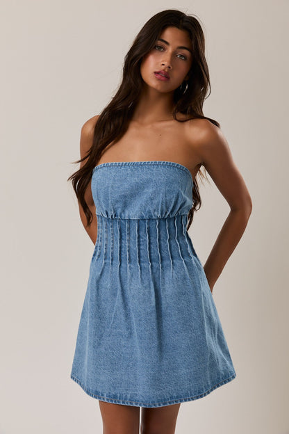 Delia Denim Mini Dress