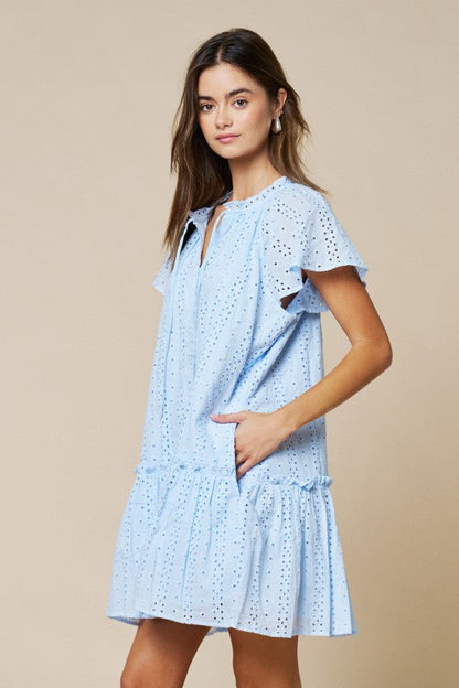 Eloise Eyelet Mini Dress