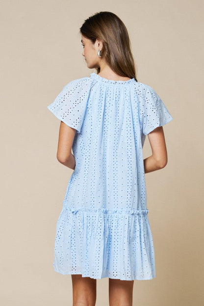 Eloise Eyelet Mini Dress