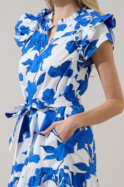 Azure Garden Mini Dress