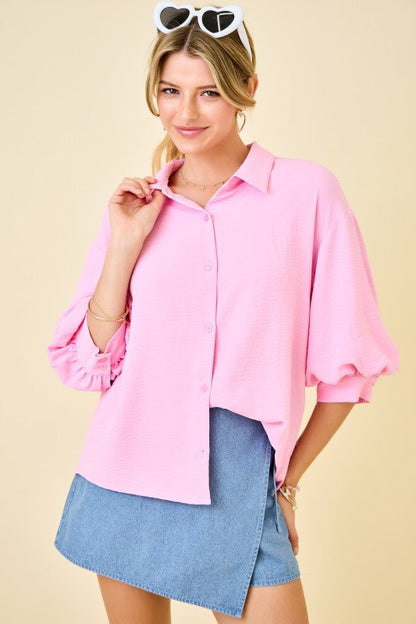 Bright Side Button Top