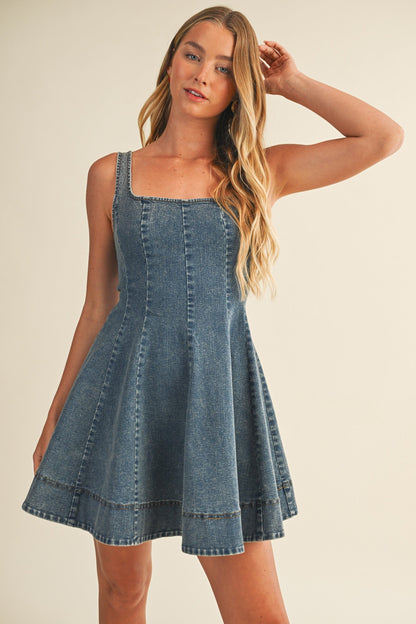Faded Flare Mini Dress