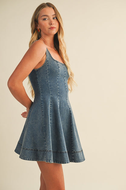 Faded Flare Mini Dress