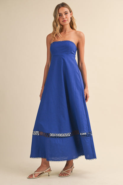 Cobalt Coast Midi Dress
