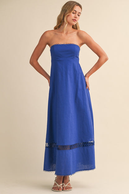 Cobalt Coast Midi Dress