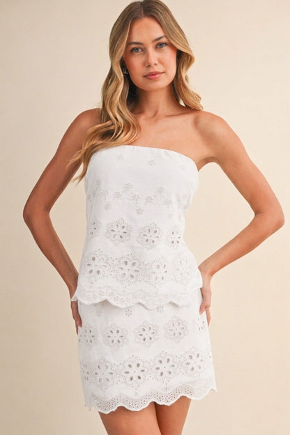 Eyelet Elegance Top
