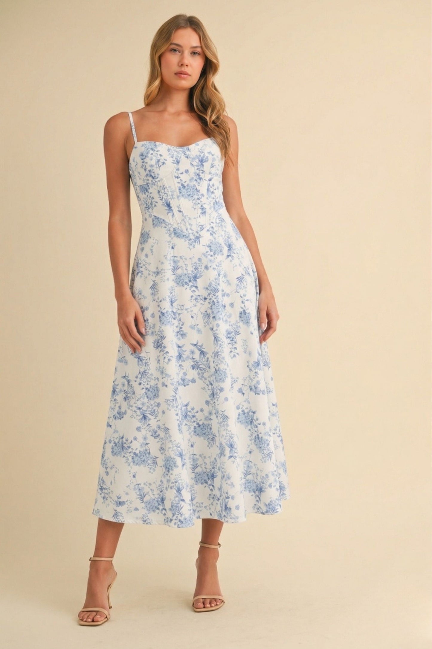 Cottage Bloom Midi Dress