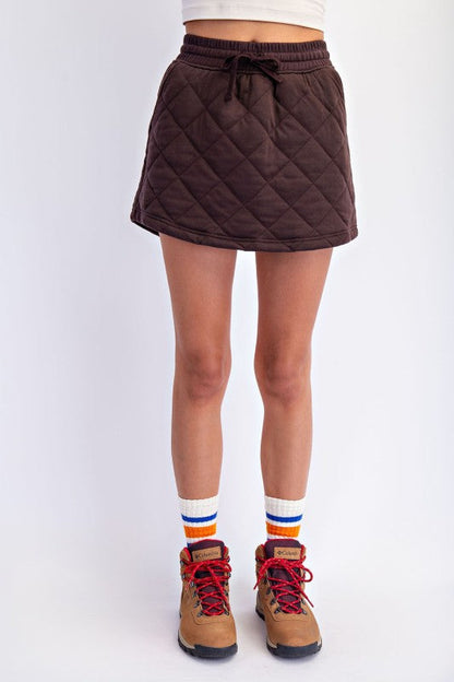 Cold Brew Quilted Skort
