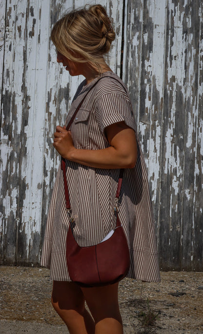 Stripe Swing Short Dress