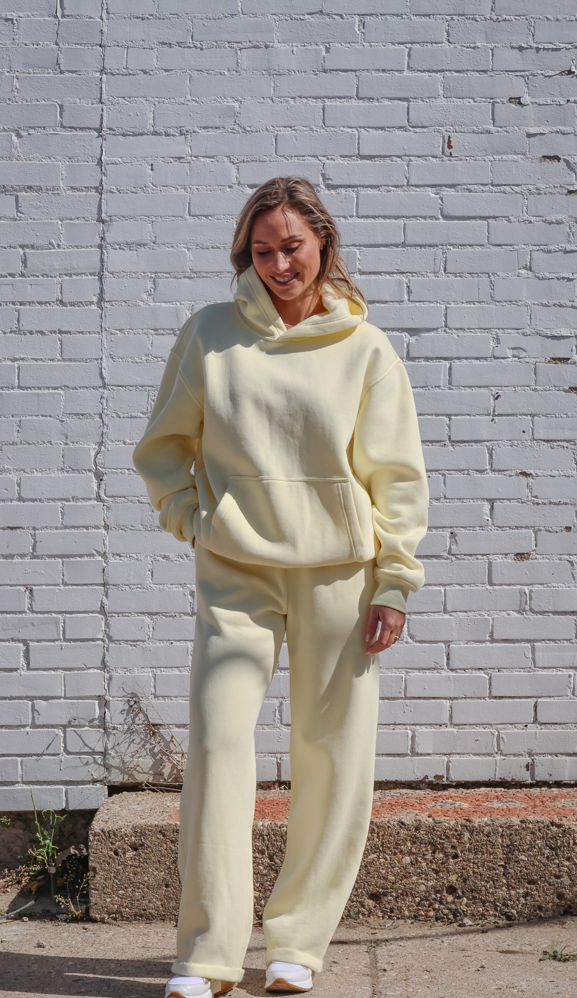 Lani Cloud Fleece Wide Leg Sweat Set
