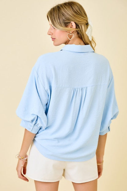 Bright Side Button Top
