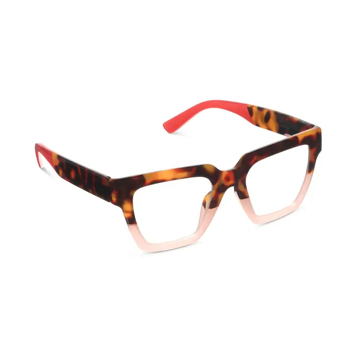 Blush Tortoise Take A Bow Glasses +1.50