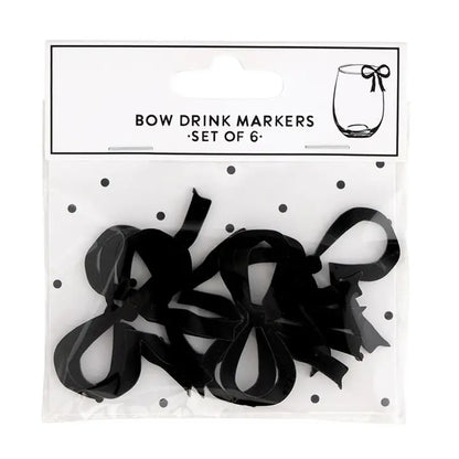 Bow Acrylic Drink Tags
