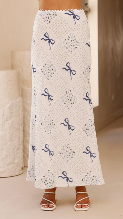 Jamie Maxi Skirt - Sweet Bow Blue