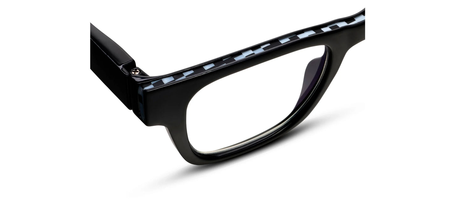 Black Bernadette Blue Light Glasses