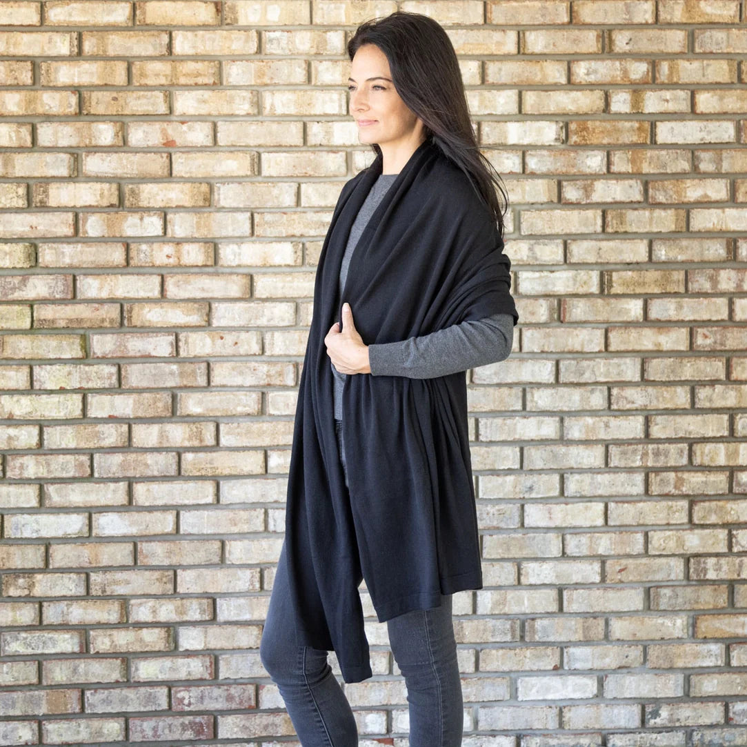 Black Dreamsoft Travel Scarf