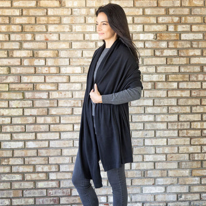 Black Dreamsoft Travel Scarf