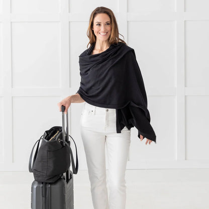 Black Dreamsoft Travel Scarf