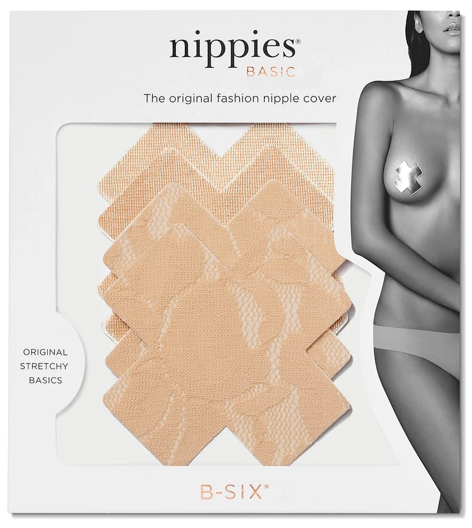 Cross Shape Nipple Covers (Creme)