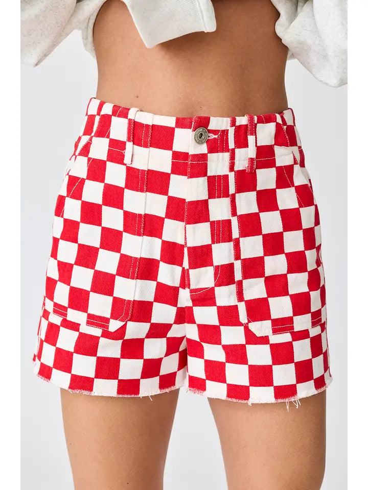 Checkmate Denim Shorts