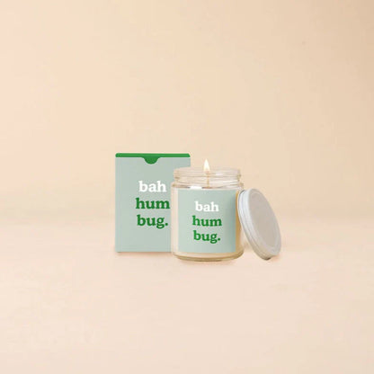 Bah Hum Bug Glass Jar Candle