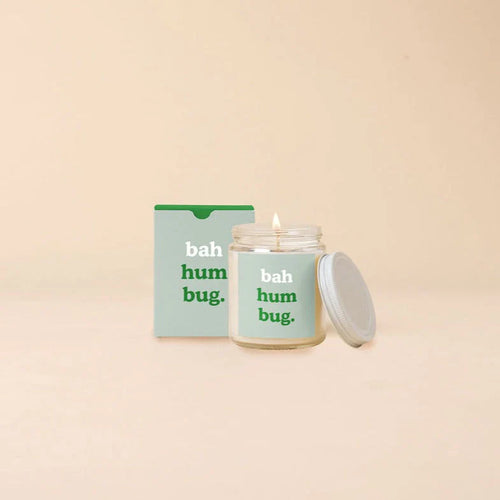 Bah Hum Bug Glass Jar Candle