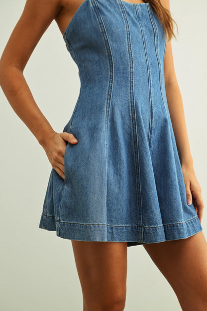 Destiny Denim Romper