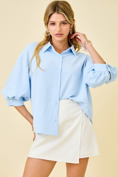 Bright Side Button Top