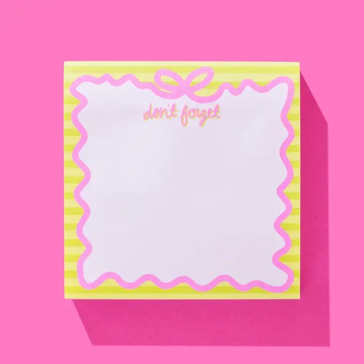 Don't Forget Sticky Notes Pad