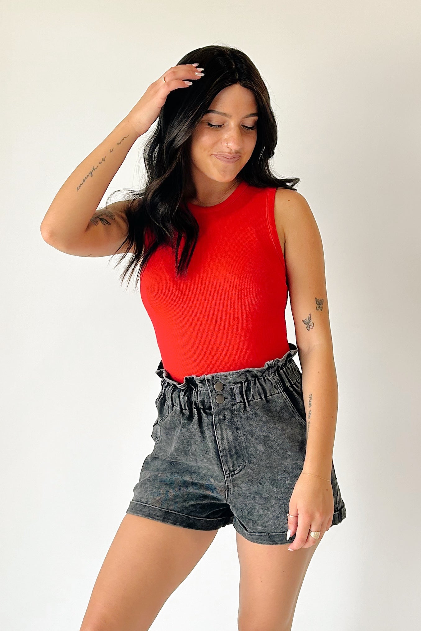 Emily Ribbed Tank Bodysuit
