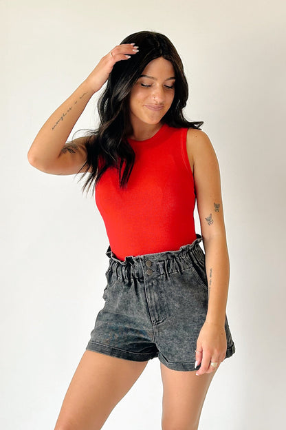 Emily Ribbed Tank Bodysuit