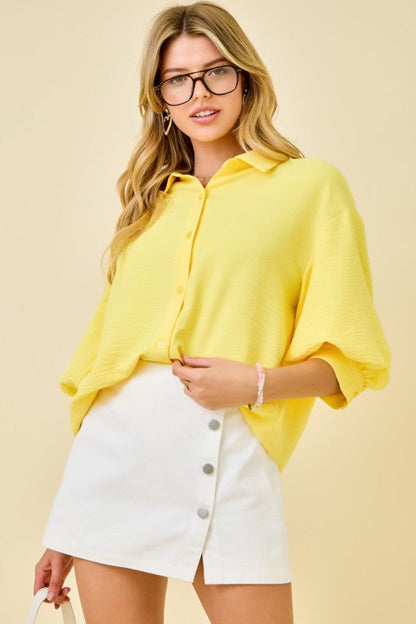 Bright Side Button Top