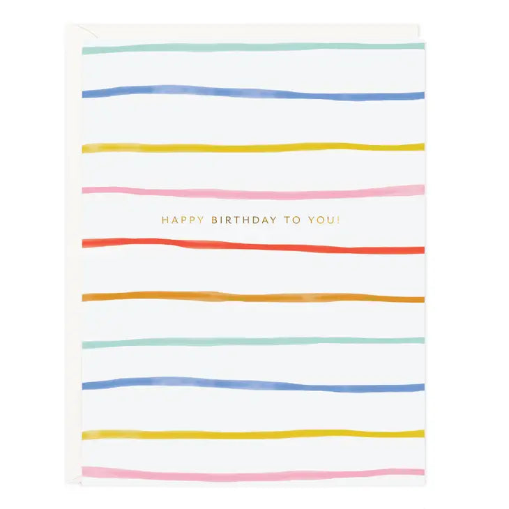 Birthday Stripes Card